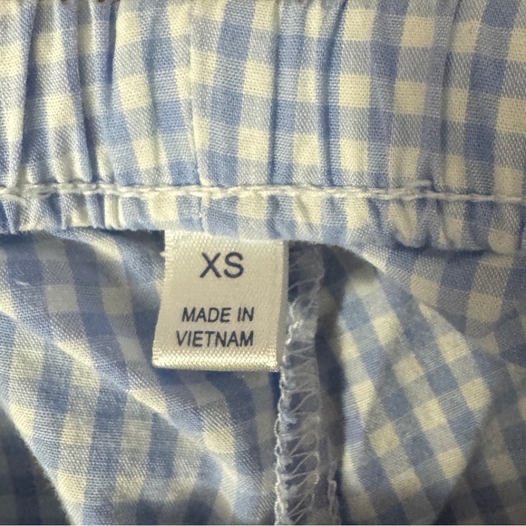 Brooks Brothers Gingham Cotton Pajama Set | Blue Check | XS - Picture 10 of 10